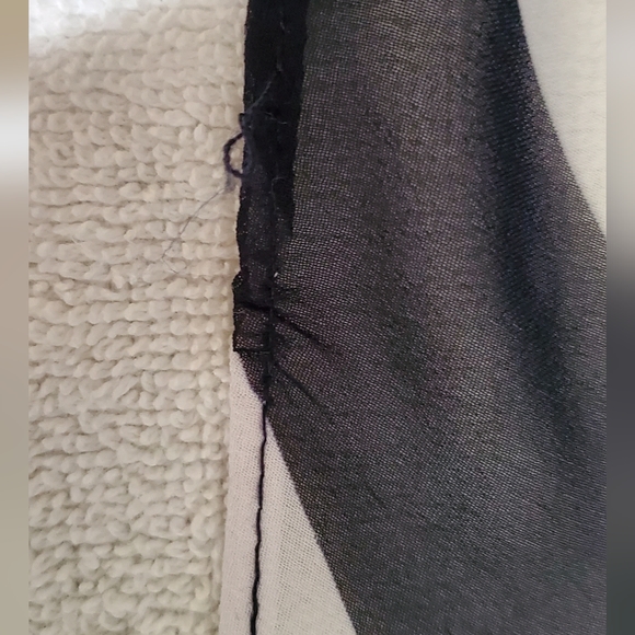 Navy and white gown - Picture 12 of 13